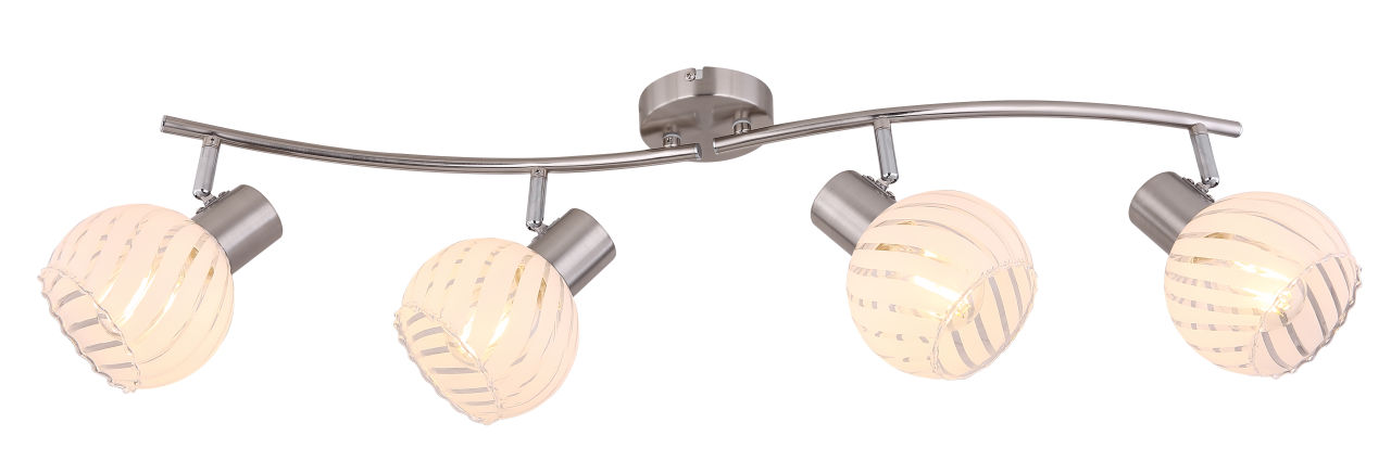 Globo Lighting - WILLY - Strahler Metall Nickel matt, 4x E27