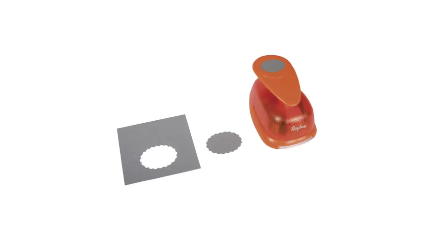 Rayher Motivstanzer oval mit Zierrand 5,08 cm