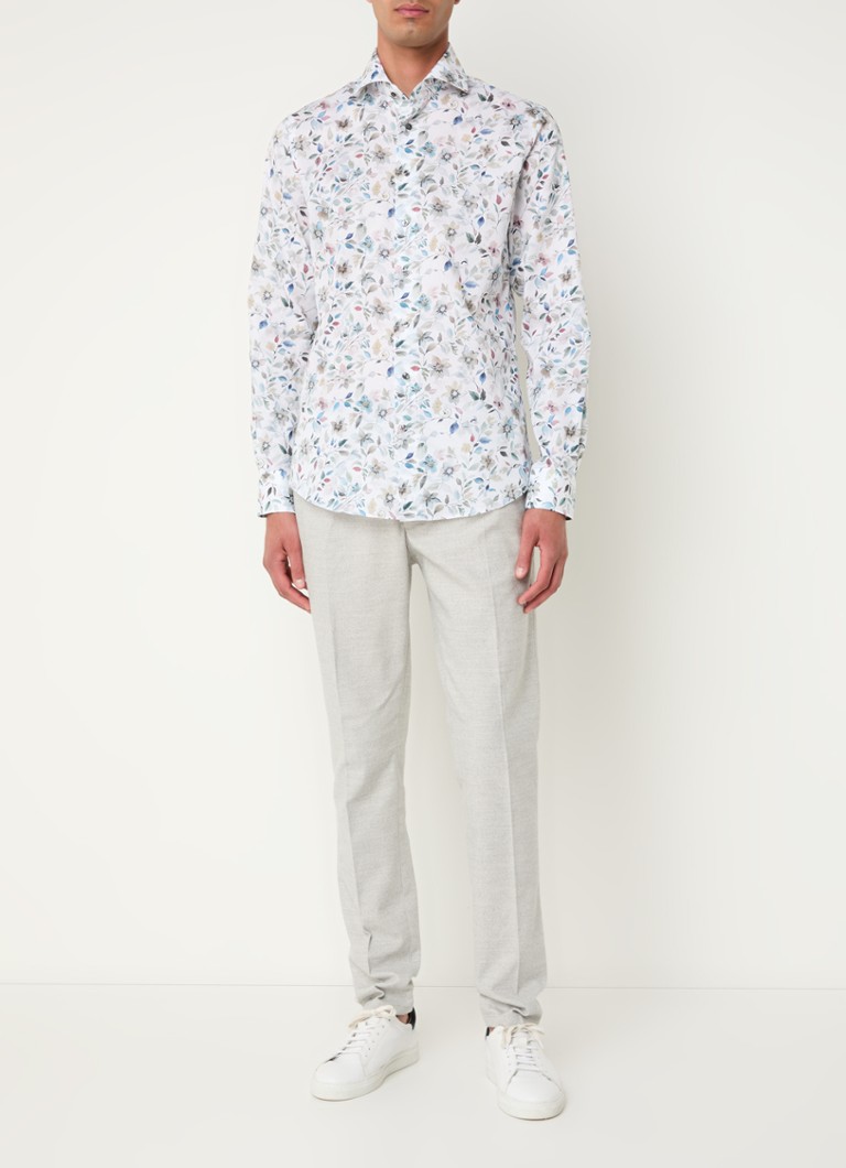 Profuomo Slim fit košulja s cvjetnim printom