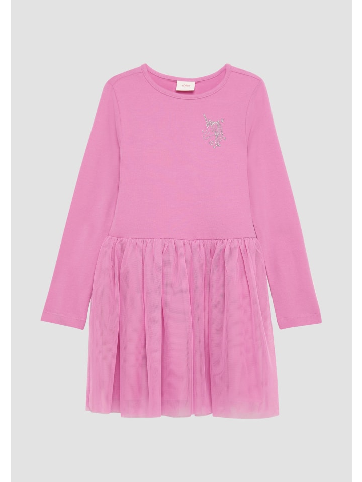 s.Oliver Kleid kurz in Pink günstig kaufen