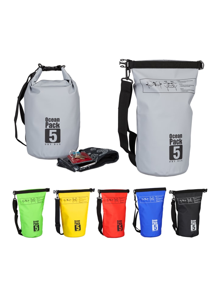 relaxdays Ocean Pack in Dunkelgrau - 5 l günstig kaufen onesize