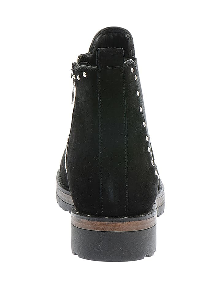 Pazolini Leder-Chelsea-Boots in Schwarz günstig kaufen 36