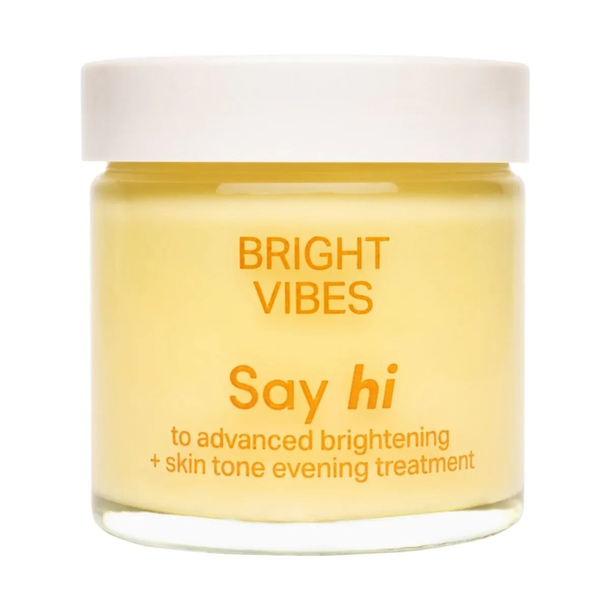 „Say Hi Bright Vibes“ procedūra, kuri pašviesina dėmes ir suvienodina odos atspalvį.