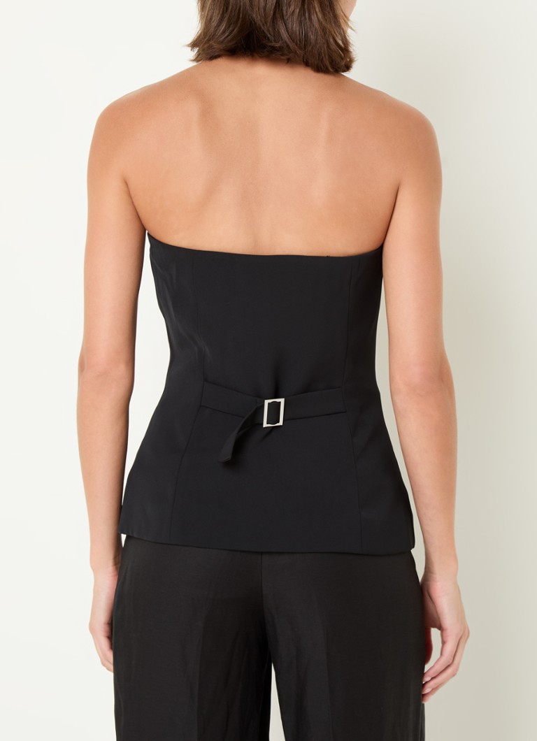 French Connection  Harrie strapless top met gespdetail