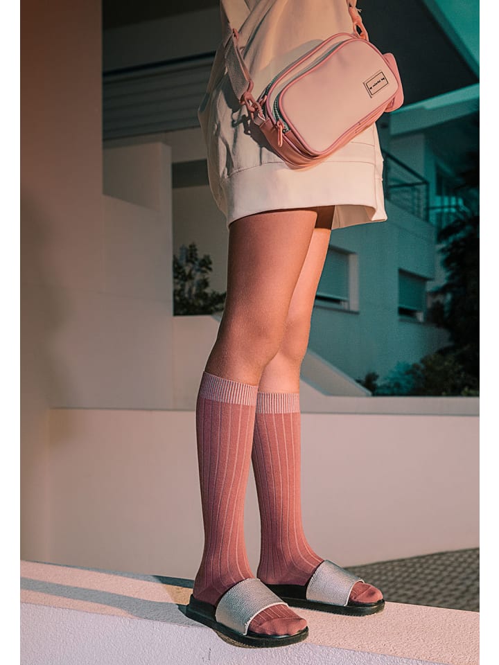 ewers Kniestrümpfe Rippe in dusty rose günstig kaufen