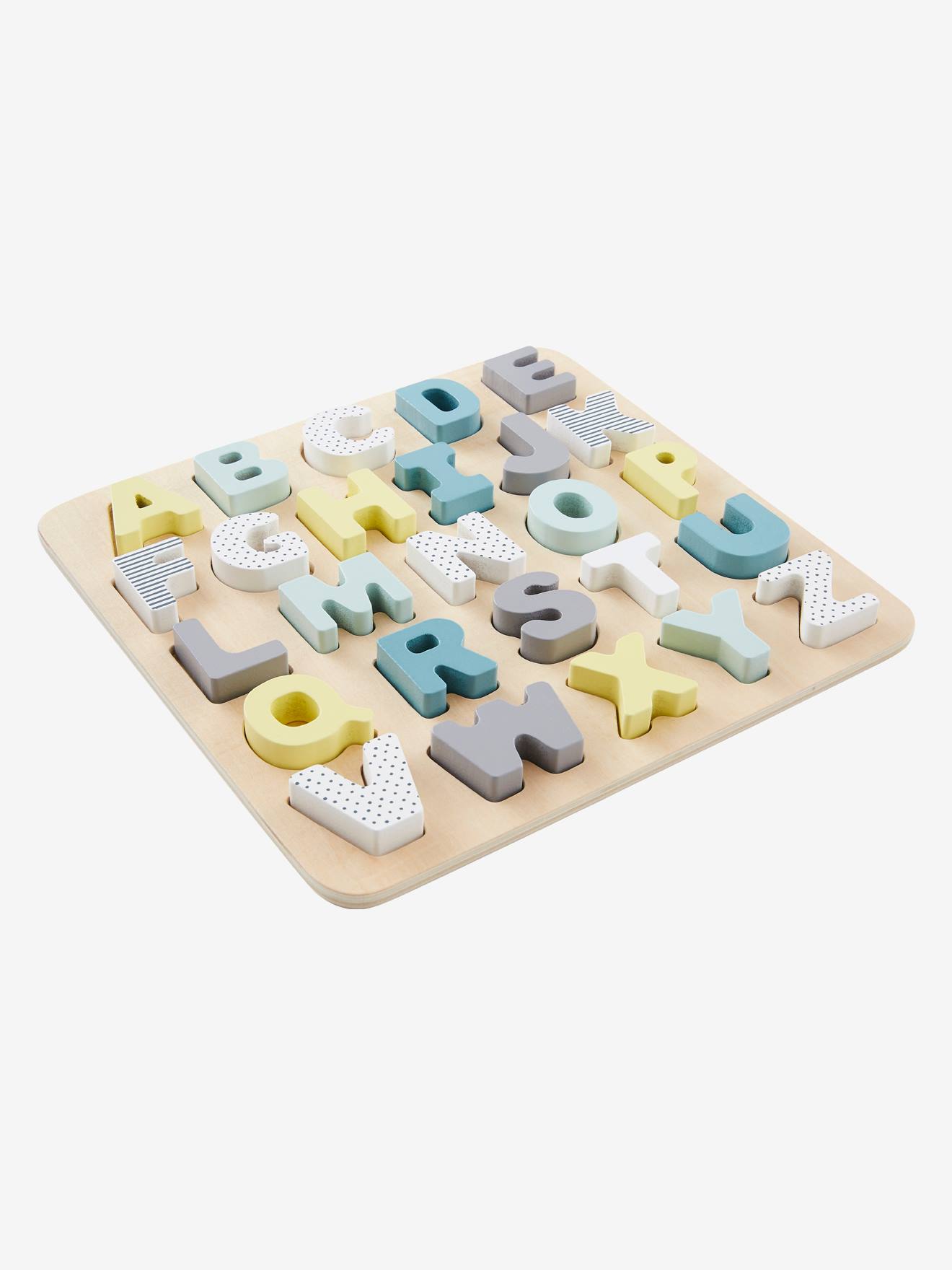 Vertbaudet Kinder Buchstaben-Puzzle, Holz FSC - rosa