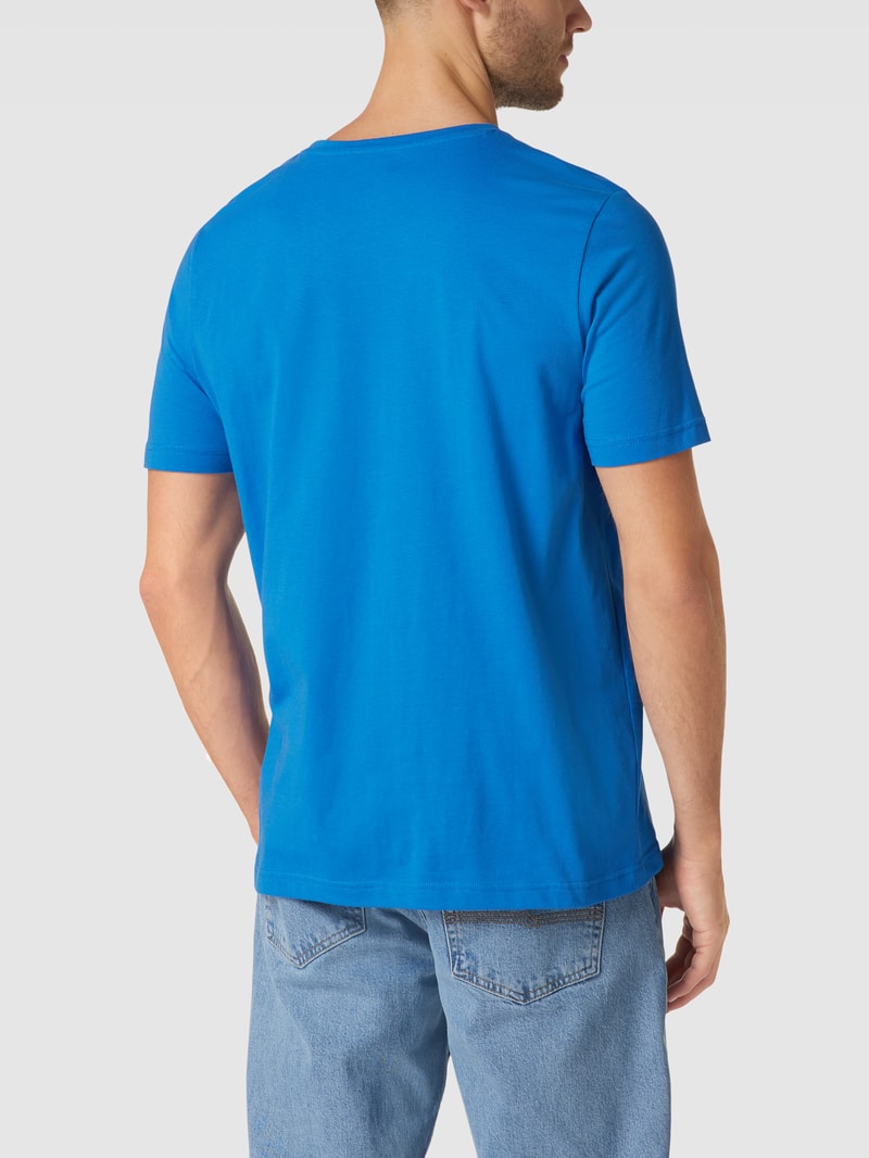 T-Shirt mit Logo-Print in ozean blau