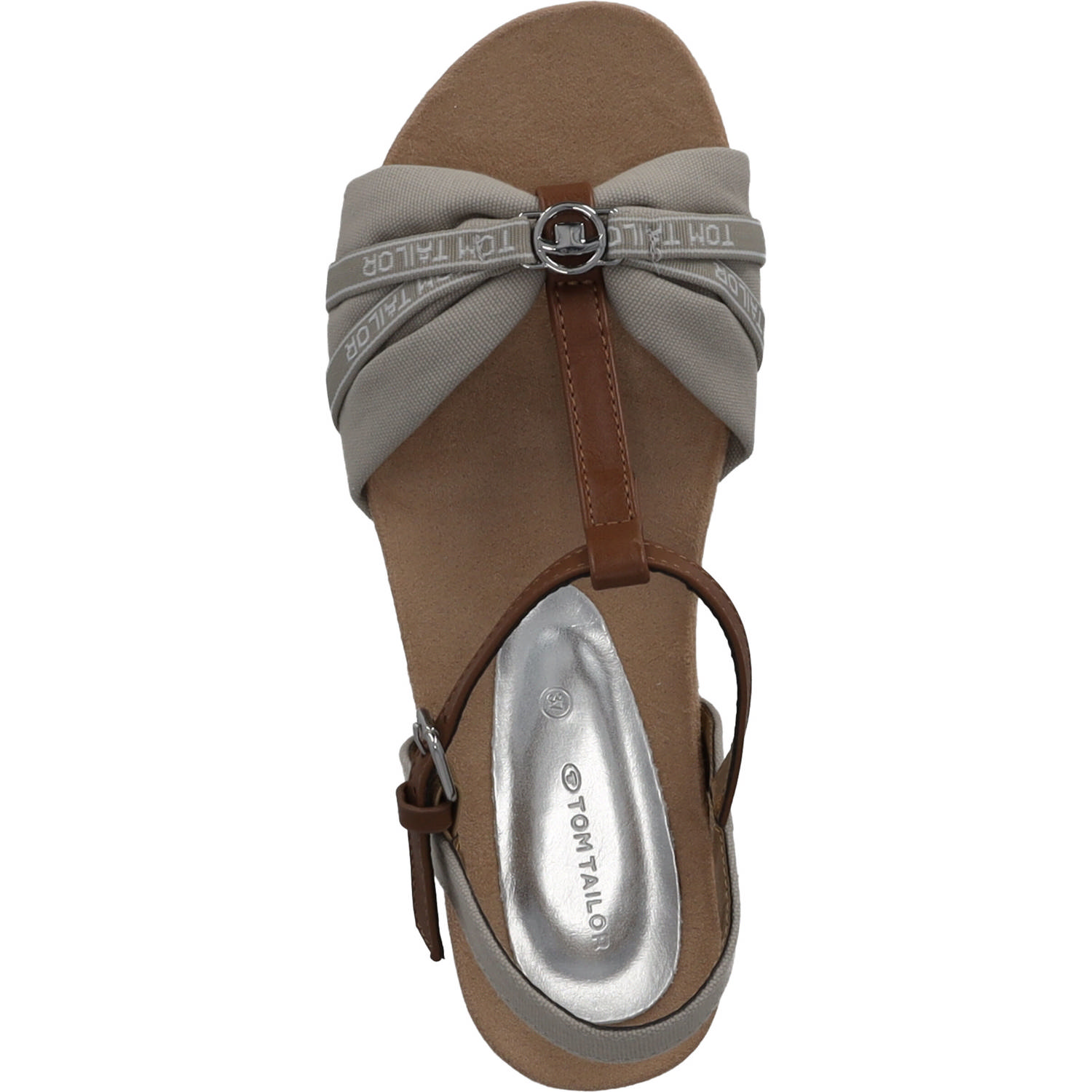 Tom Tailor 5390220008, Keilsandaletten, Damen, Beige