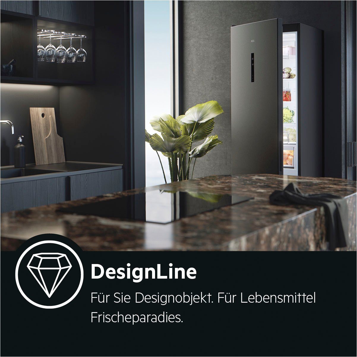 AEG Gefrierschrank AGB728E5NB, 186 cm hoch, 59,5 cm breit