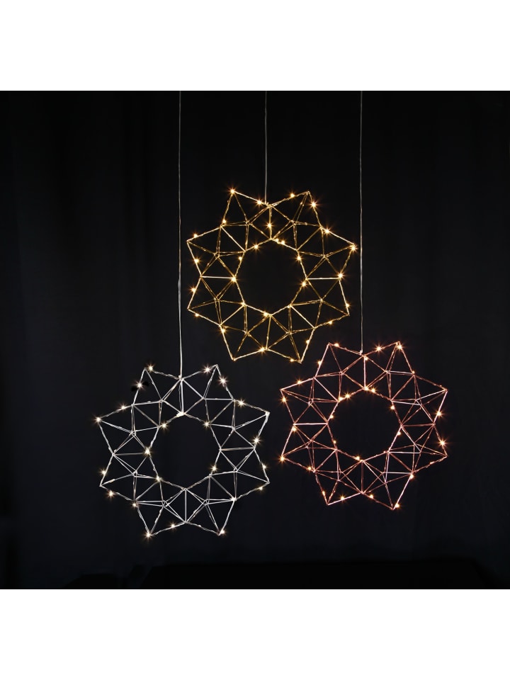 STAR Trading LED Deko-Kranz 'Edge, silber, Ø 40cm günstig kaufen onesize