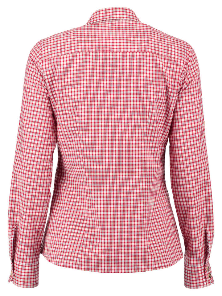 OS-Trachten Trachtenbluse Miweyo in mittelrot günstig kaufen