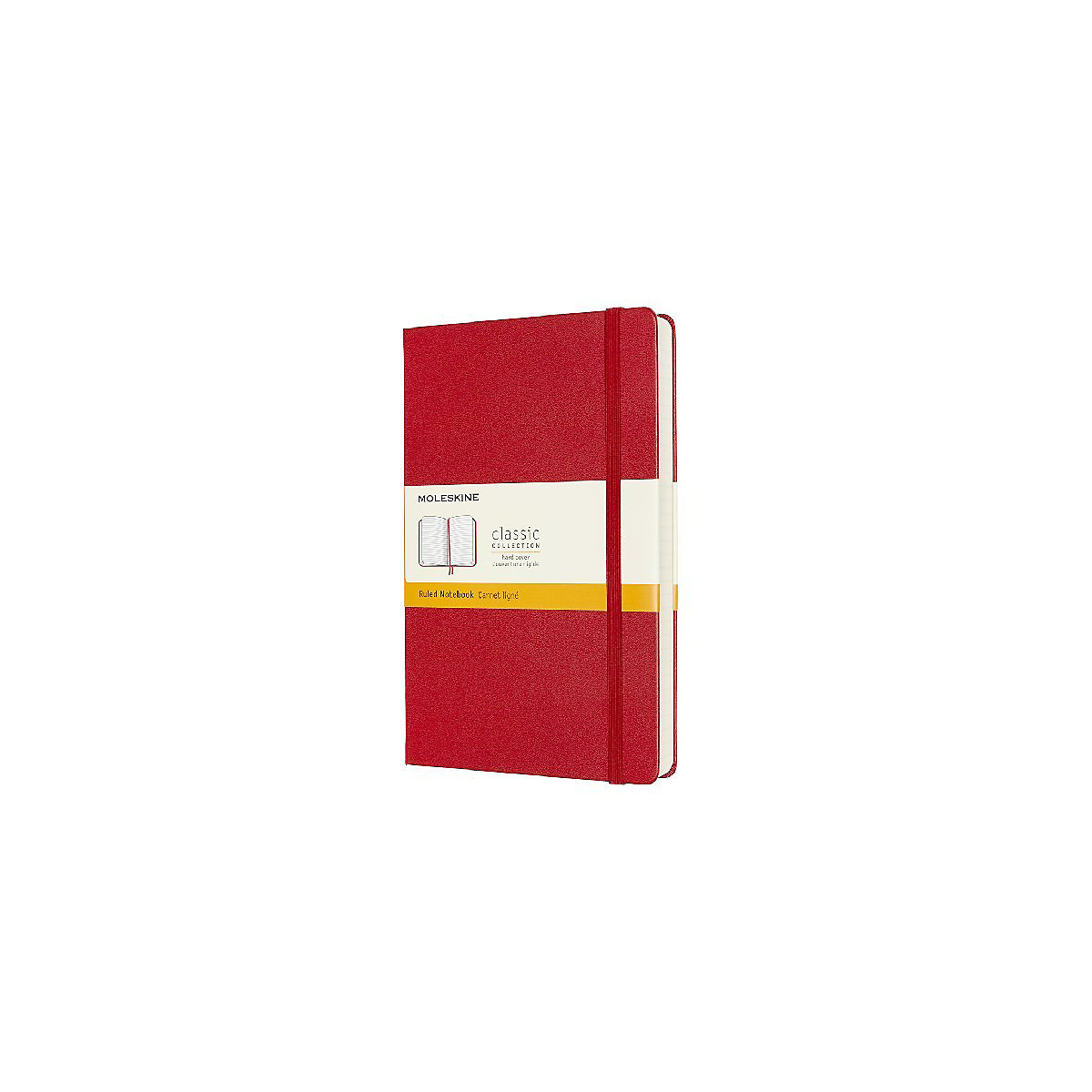 Moleskine Classic, Notizbuch Erweitert Large/A5 Liniert, Scharlachrot