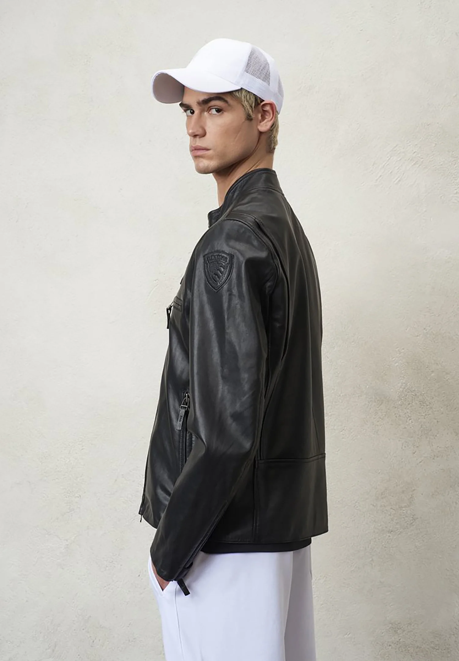 Chaqueta de cuero Blauer