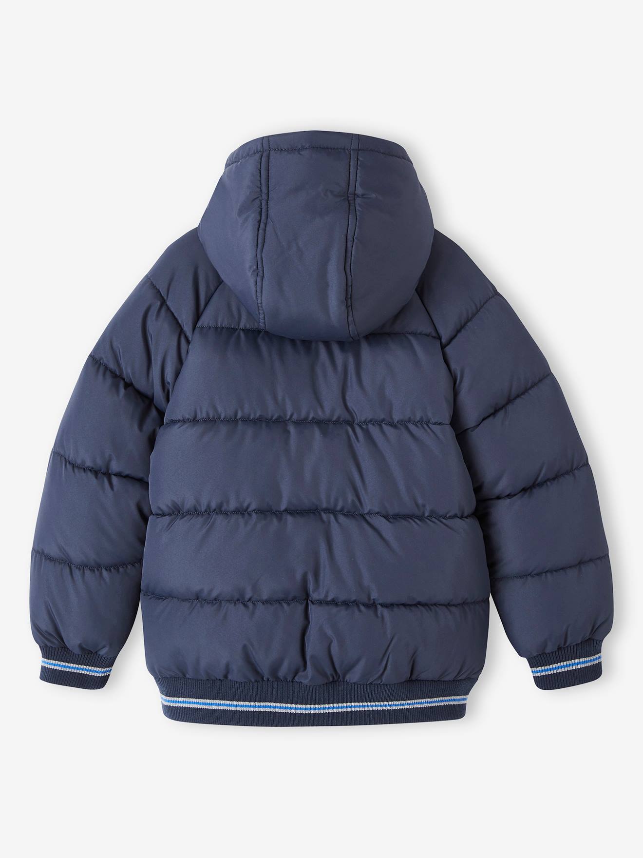 Vertbaudet Jungen Steppjacke mit Fleecefutter, Recycling-Polyester - tannengrün