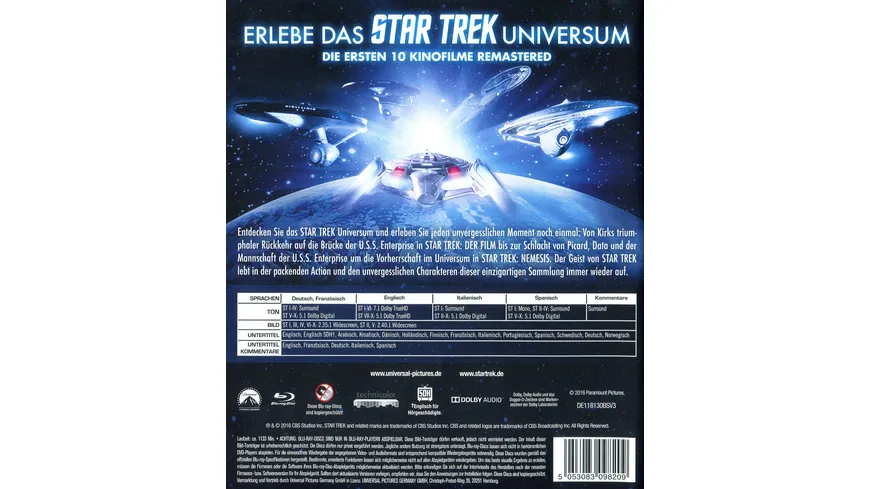 Star Trek 1-10  [10 BRs]
