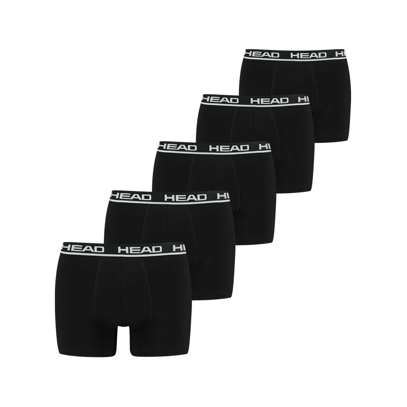 HEAD Basic Boxer 5er Pack Schwarz F010