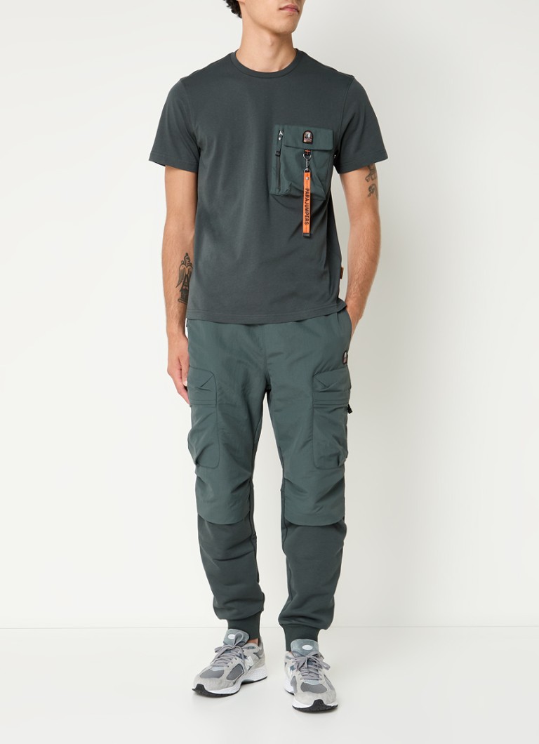T-shirt Parajumpers Mojave con taschino sul petto e logo