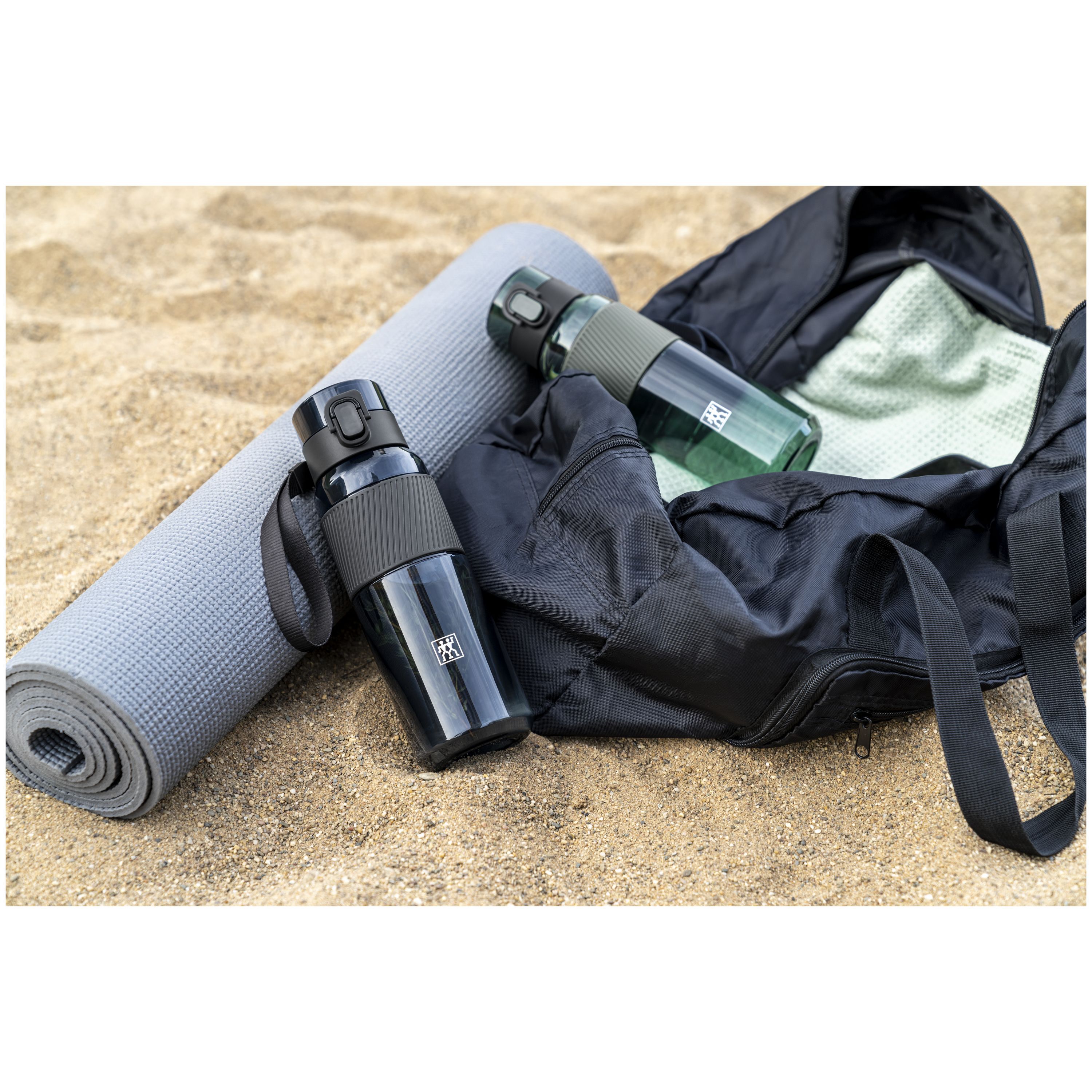 Trinkflasche, 680 ml, Tritan, Schwarz