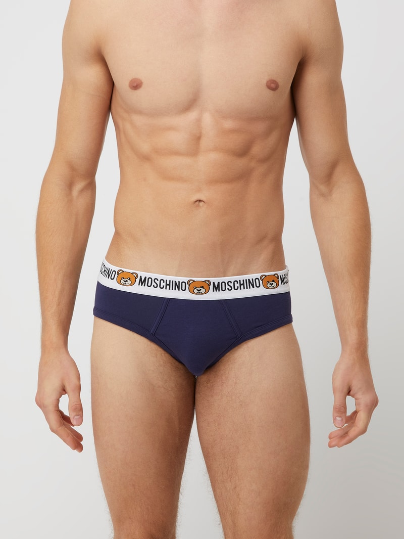 Slip mit Stretch-Anteil im 2er-Pack in blau