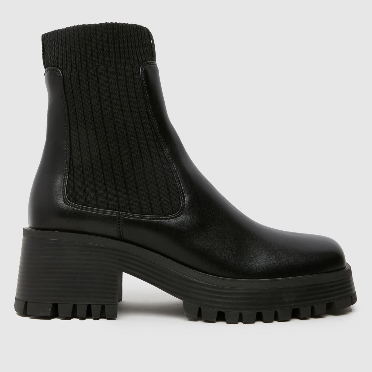 SIMMI – Kassper – Svarta chelseaboots med sockmönster