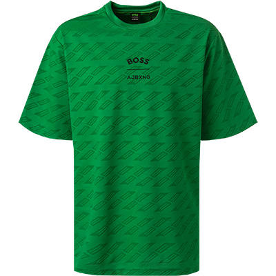 BOSS Green, T-Shirt, Mikrofaser, grasgrün