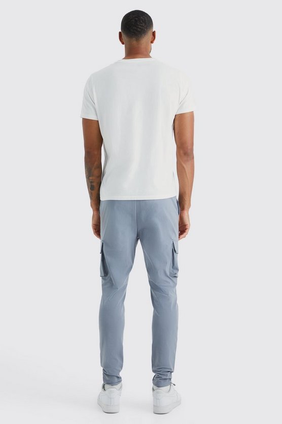 Tall elastische Skinny Stretch Cargo-Hose