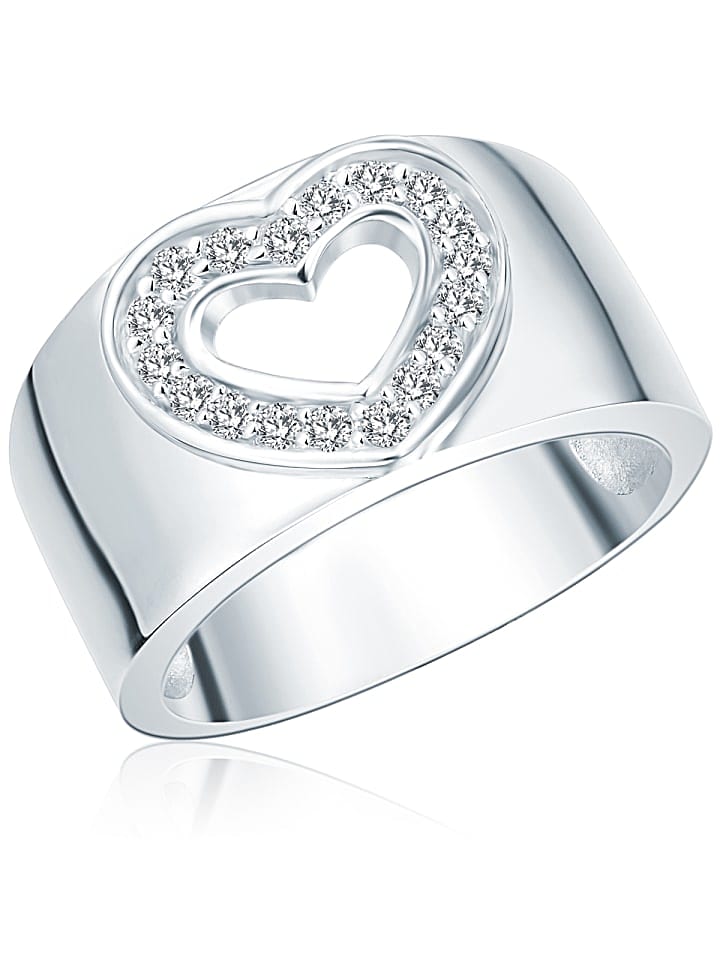 Rafaela Donata Ring Sterling Silber Zirkonia weiß in silber günstig kaufen 56