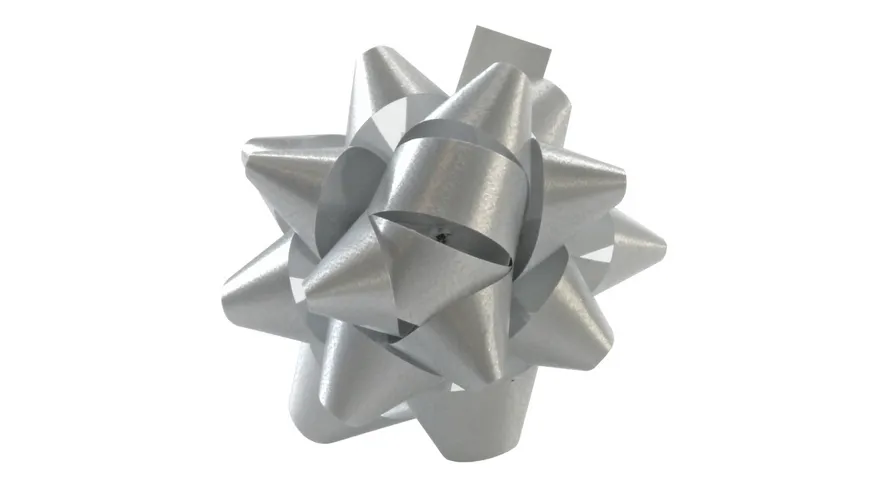 PRÄSENT Polybandrosette silber