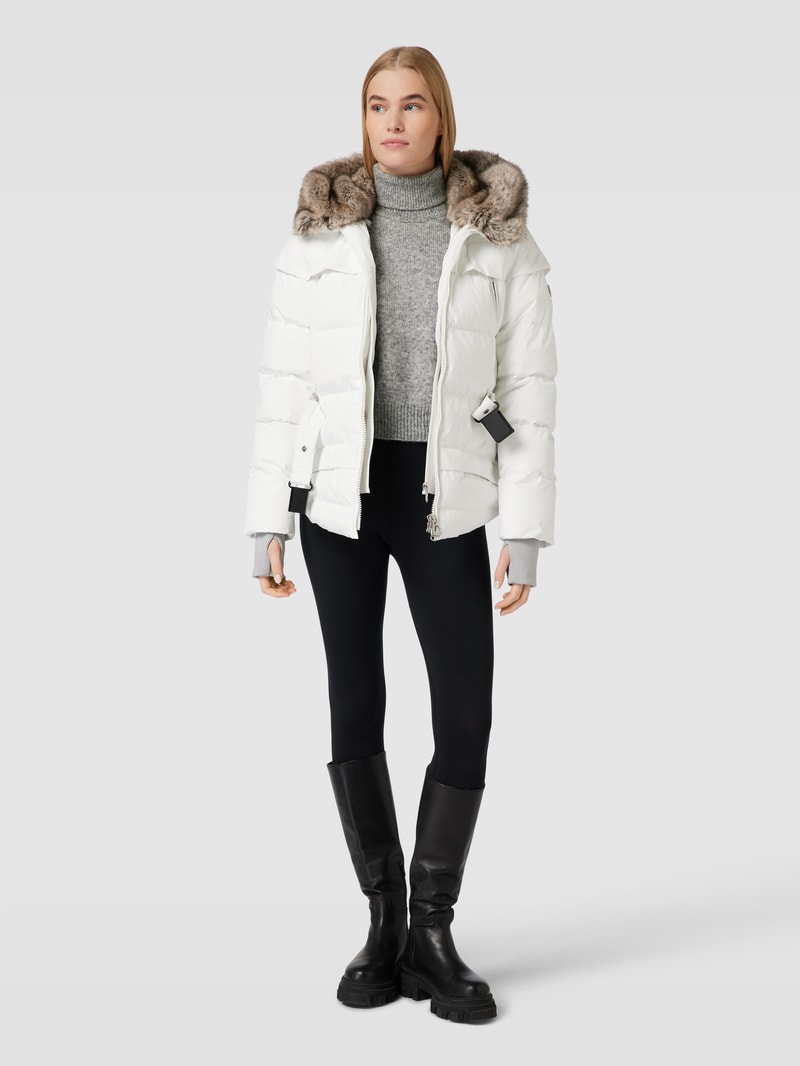 Tivana 382 Funktionsjacke mit Webpelz in weiß