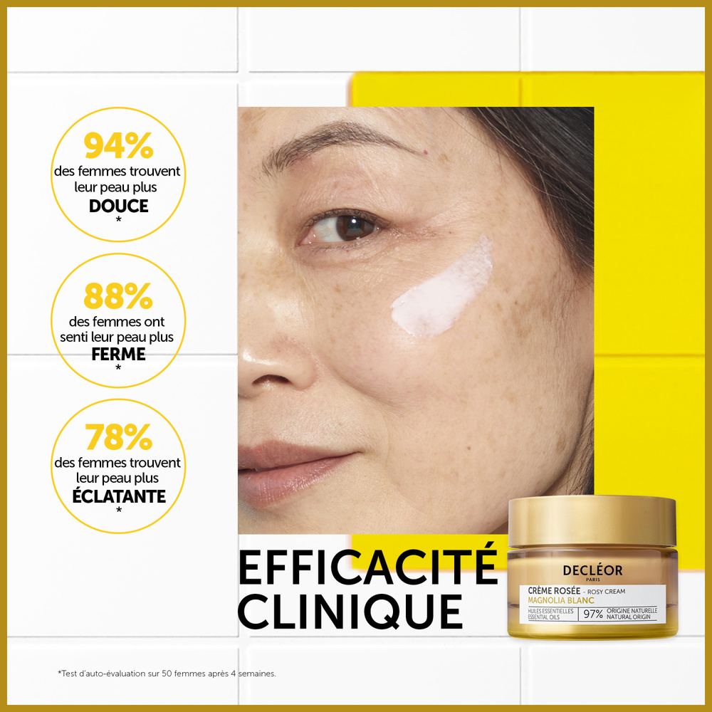 Decléor Decléor Magnolia Blanc Crème Rosée 50 ml Crème Régénérante Visage Peaux Matures