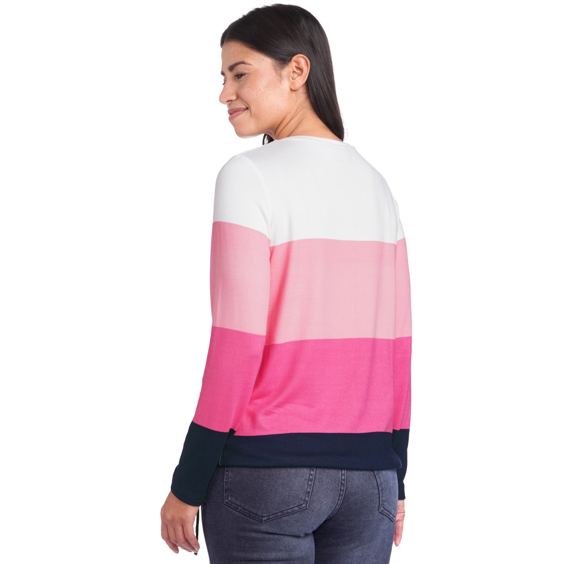 Damen Langarmshirt im Colourblocking-Look