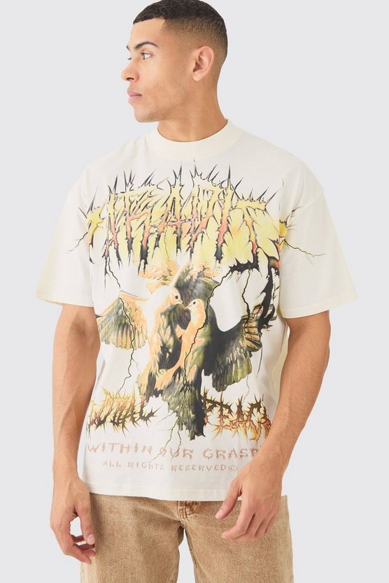 Oversize T-Shirt mit Print