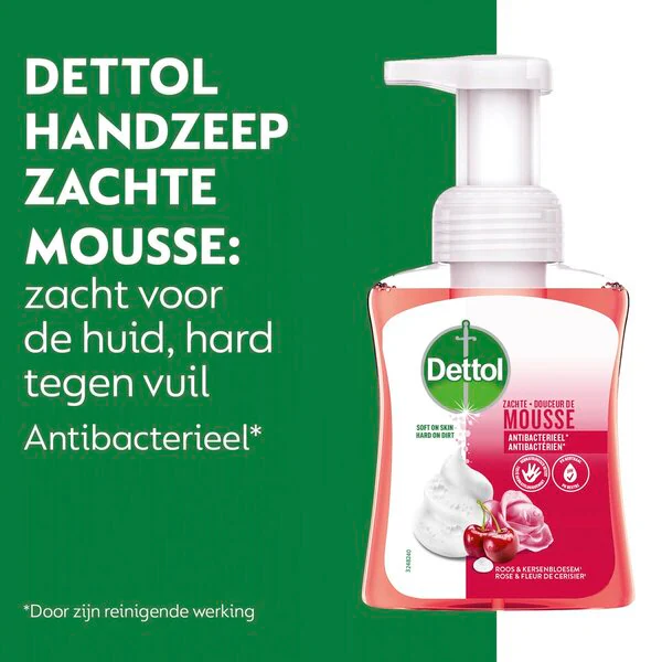Mydło do rąk Dettol Touch of Foam Róża i Wiśnia w Rozkwicie 250 ml