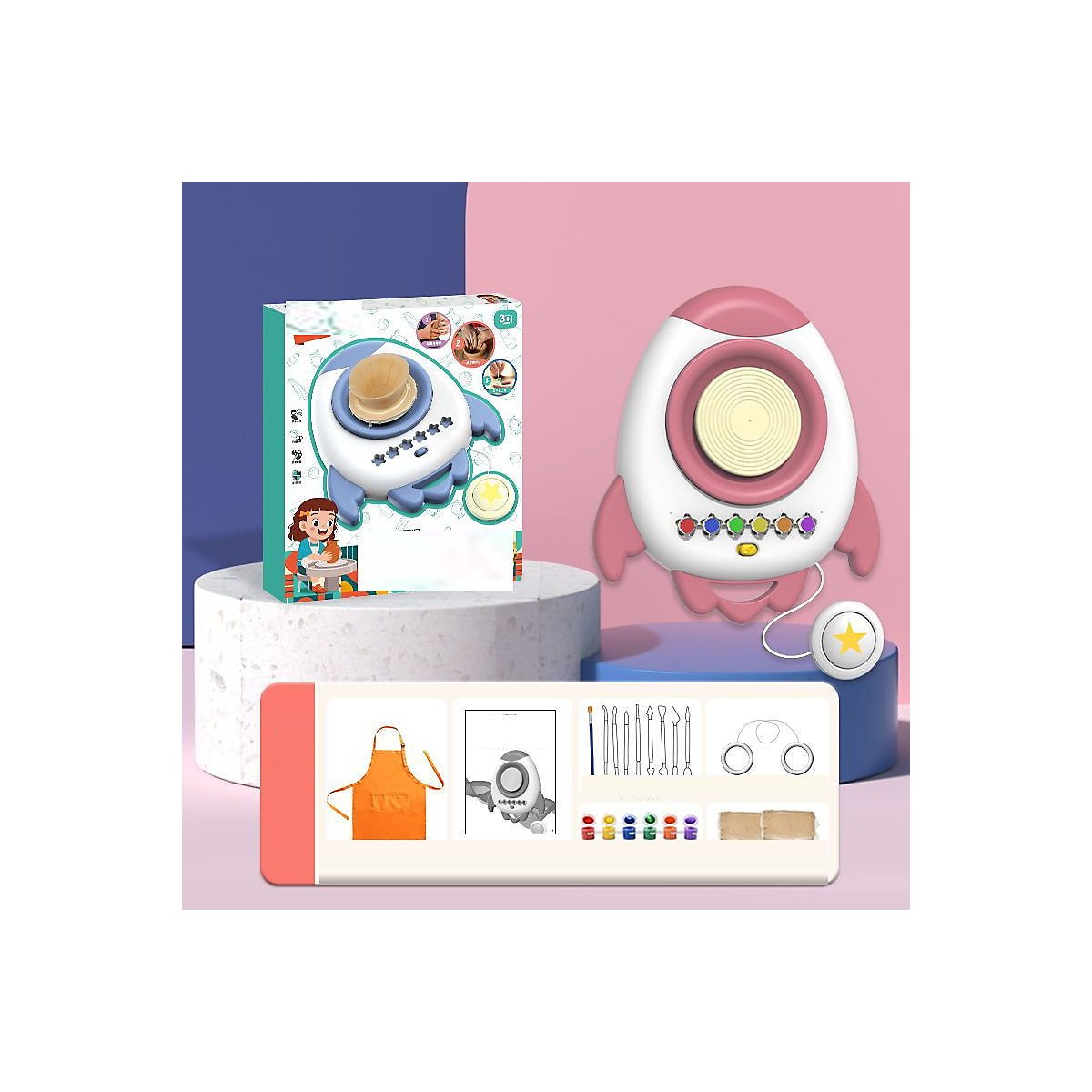 Töpfermaschine für Kinder aus weichem Ton Clay Machine für Kinder