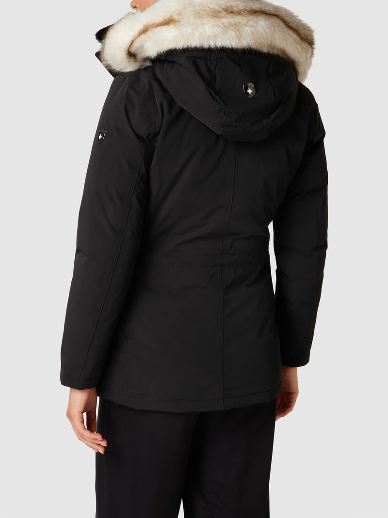 Funktionsjacke mit abnehmbarer Kapuze Modell 'Enterprise' in schwarz