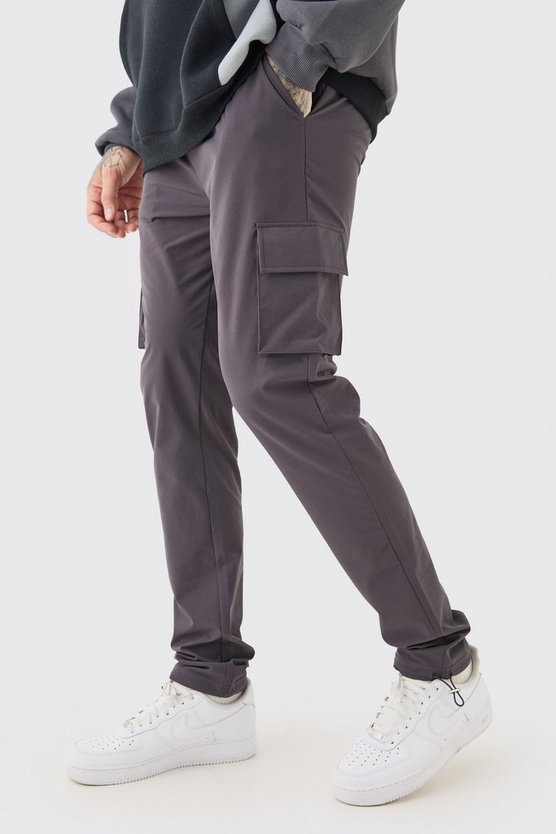 Tall elastische Skinny Stretch Cargo-Hose
