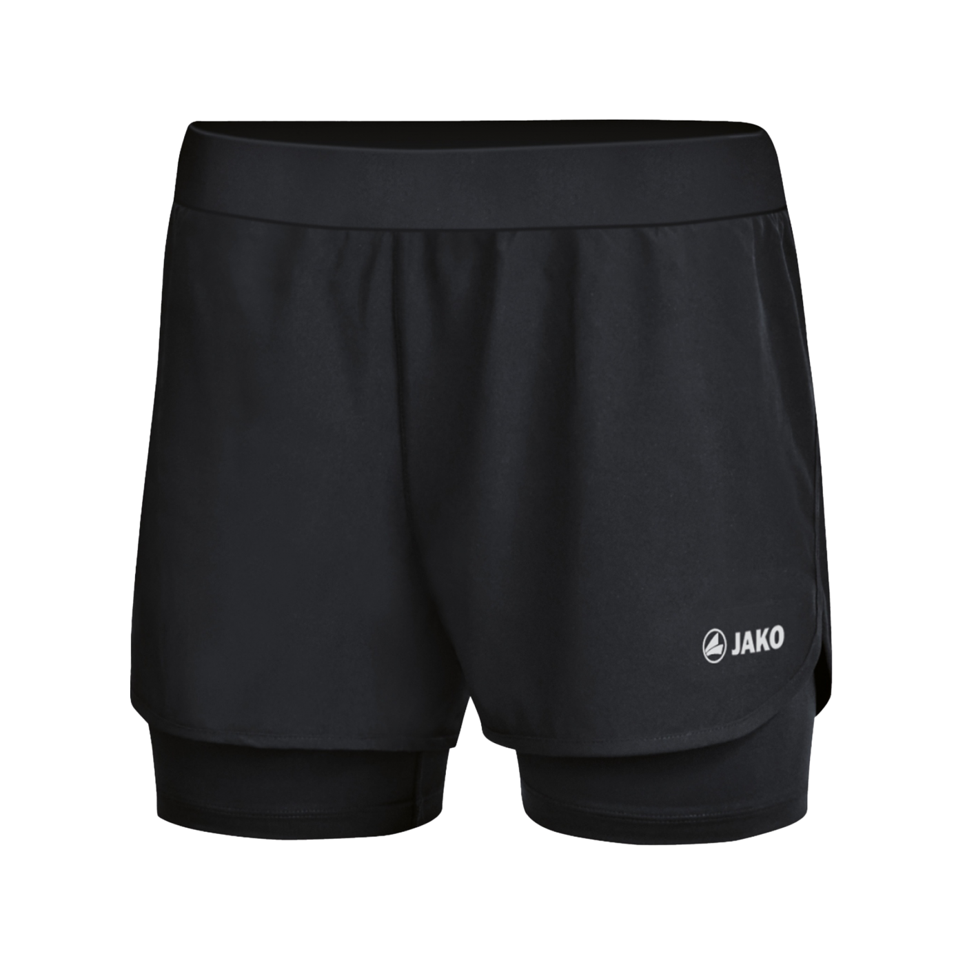 Jako 2-in-1 Trainingsshort Damen Schwarz F08