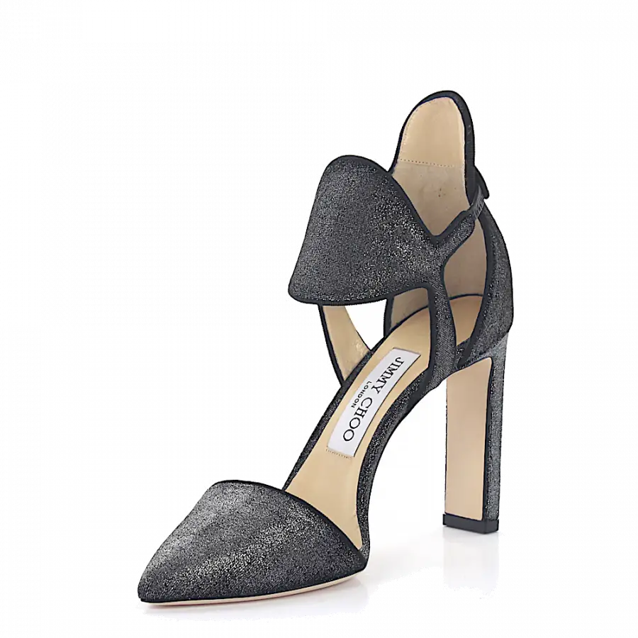 Jimmy Choo - Pumps Kalbsleder Samt anthrazit - grau