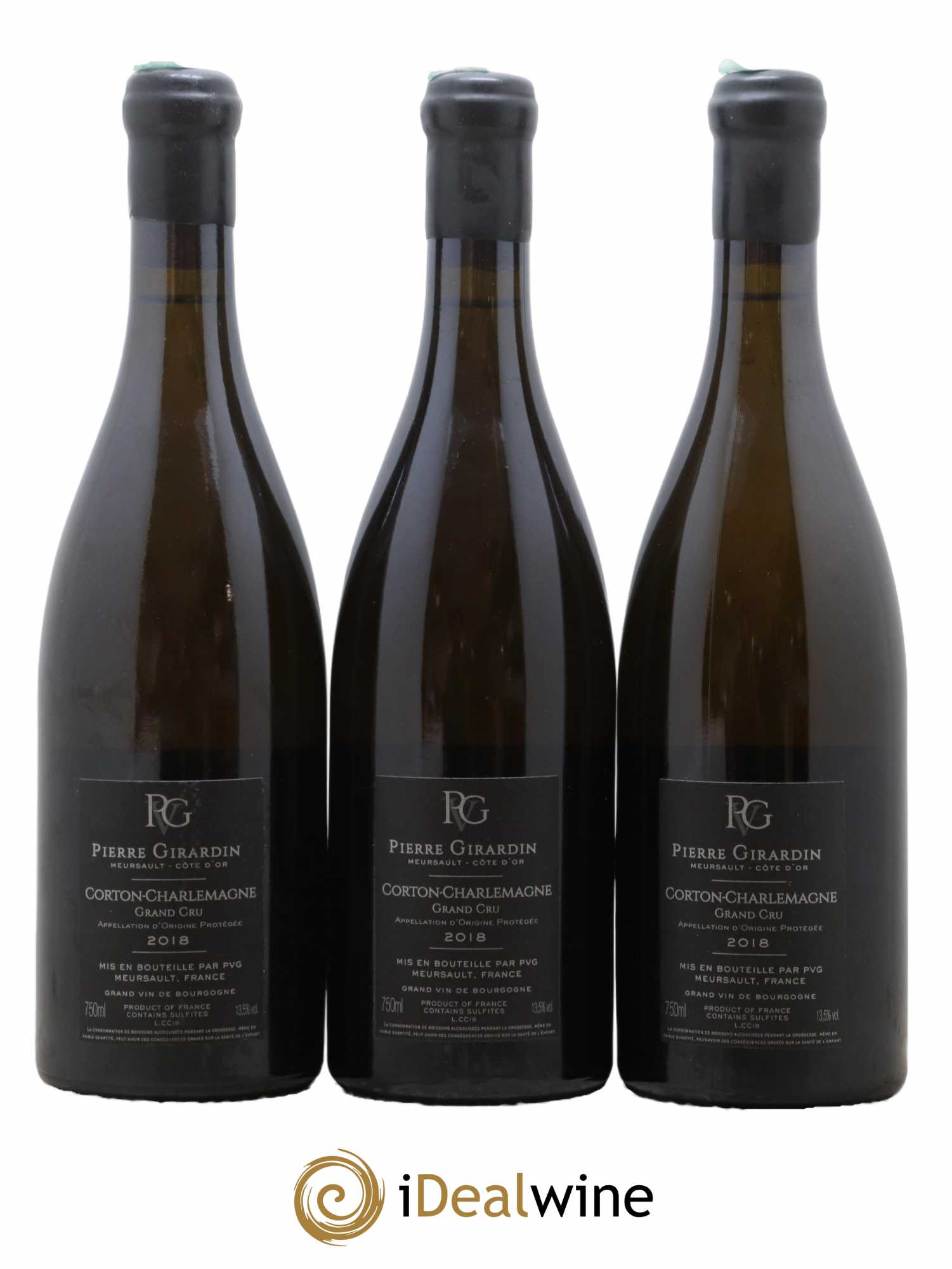 Corton-Charlemagne Grand Cru Pierre Girardin  2018 - Lot de 3 Bouteilles