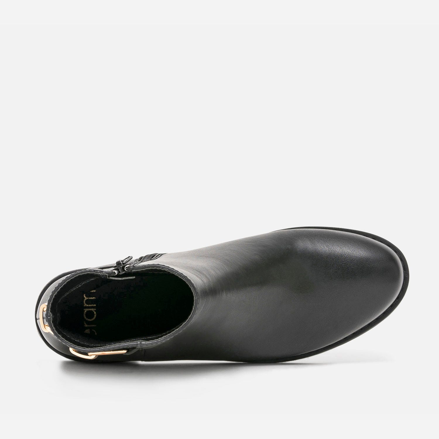 Boots noir avec chaîne dorée