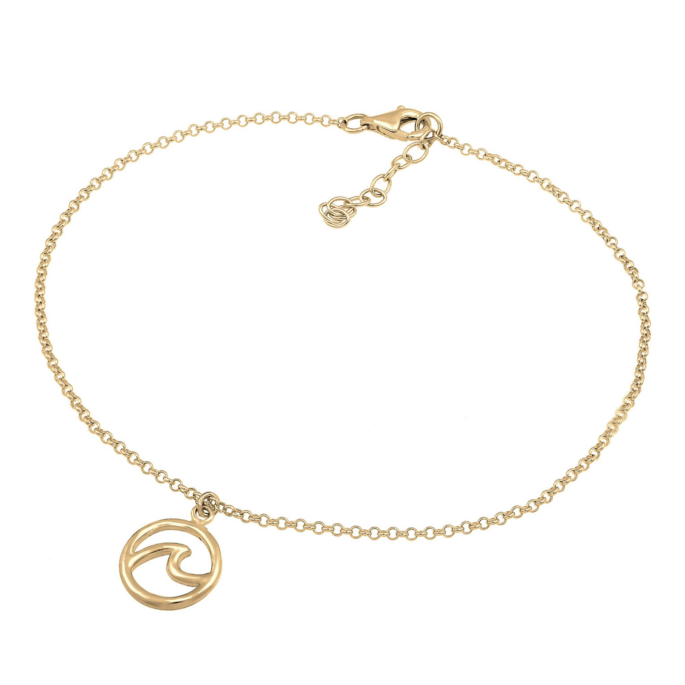 Elli Elli Bracelet de Cheville Maritime Bienveillant Bracelet Femme-(925/1000) Argent Bijoux