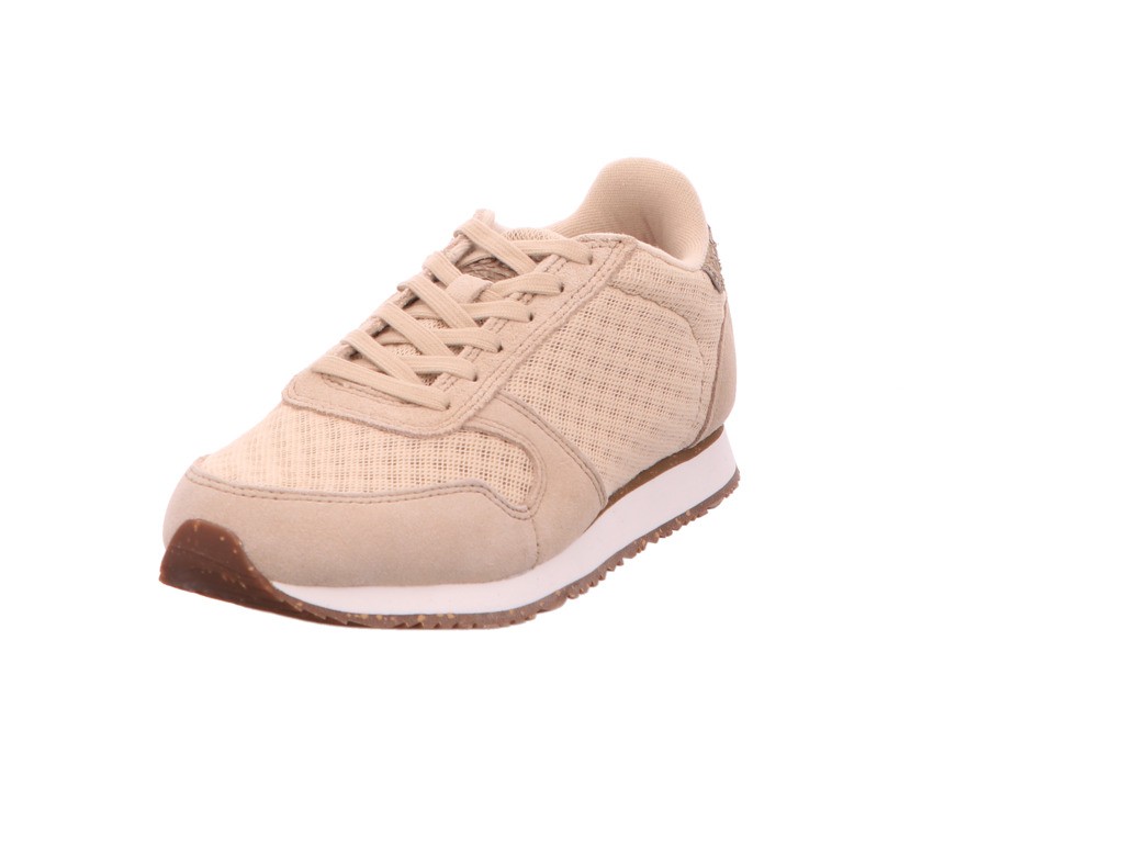 WODEN Freizeit Schnürer beige YDUN SUEDE MESH