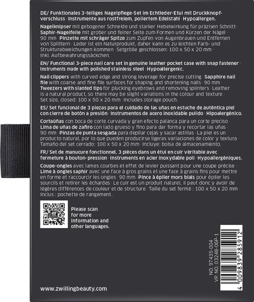 ZWILLING Beauty Classic Nagelpflege-Set - black Maniküre-Set