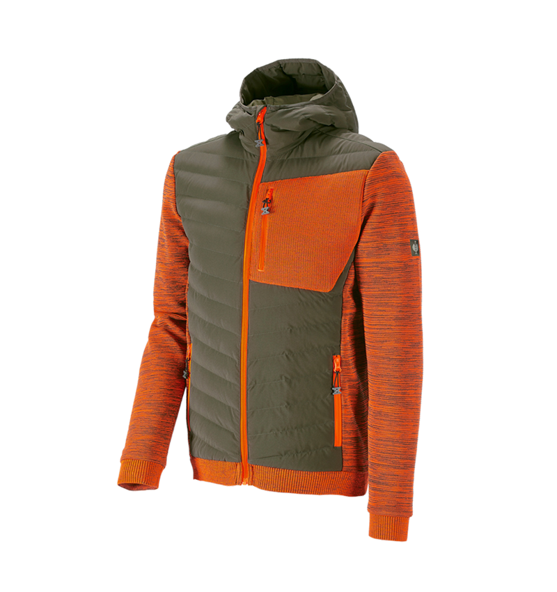 Hybrid Kapuzenstrickjacke e.s.motion ten