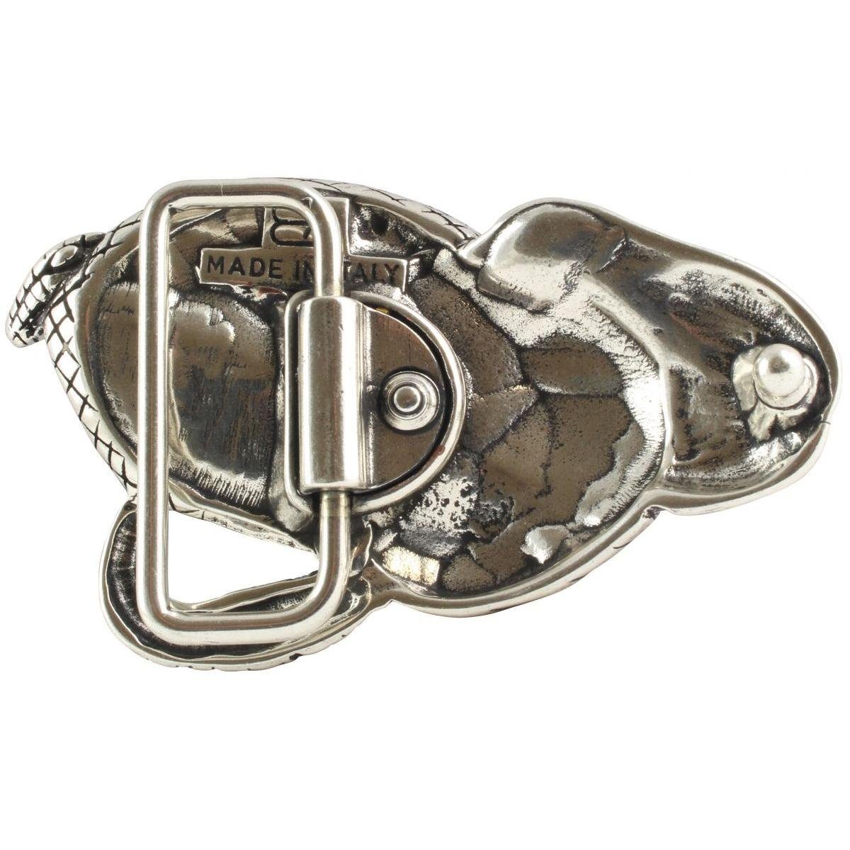 BELTINGER Gürtelschnalle Kobra 4,0 cm - Schlange Buckle Wechselschließe Gürtelschließe 40mm