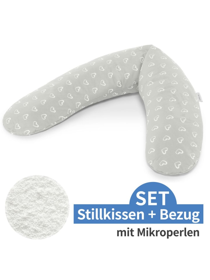 Theraline Stillkissen Das Komfort mit Mikroperlen-Füllung inkl. in grau,motiv günstig kaufen onesize