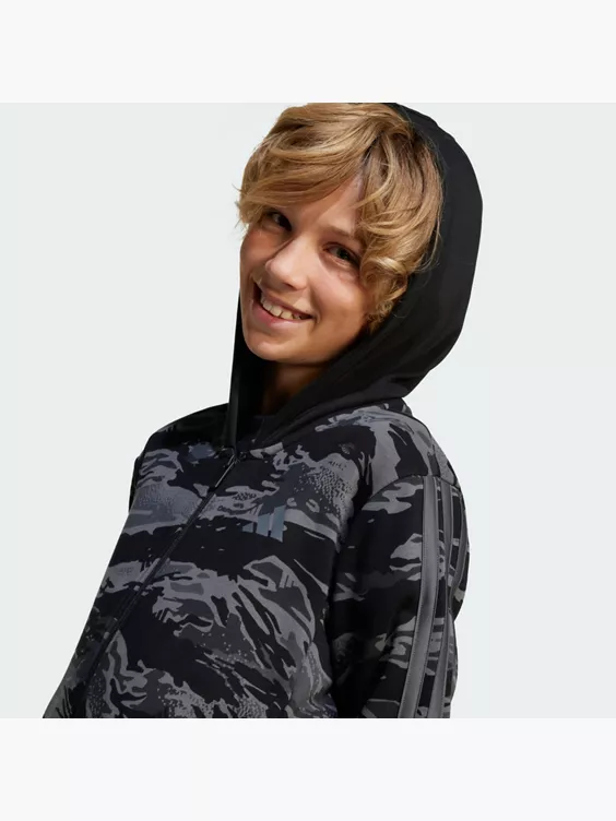 adidas Seasonal Essentials Camo Kids Kapuzenjacke