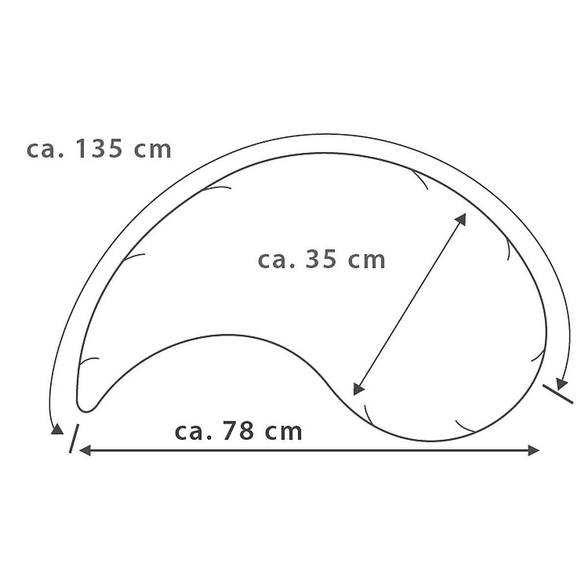 Stillkissen 135 cm