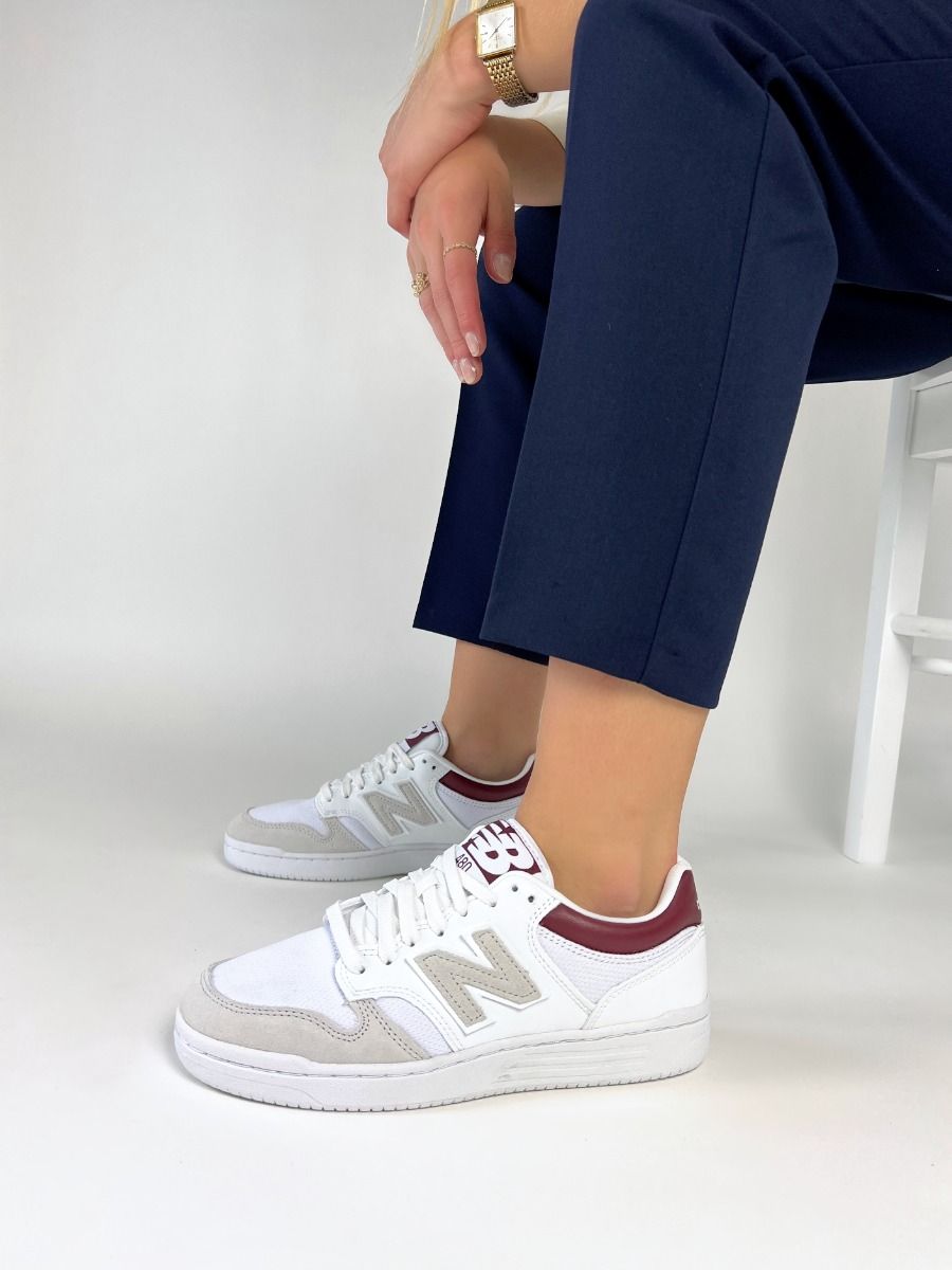 New Balance  BB480LKB - Blanc Bordeaux