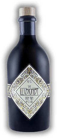 The Illusionist Dry Gin 45% The Illusionist Dry Gin 45% Ein ausgesprochen ausgewogener und vieldimensionaler Gin. 0,5	 Liter - Vol 45%
